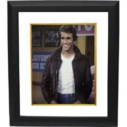 Henry Winkler Signed 16X20 Photo Custom Framed Happy Days (Fonzie/The Fonz)