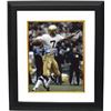 Image 1 : Joe Theismann Signed Notre Dame Fighting Irish 8X10 Photo Go Irish Custom Framed (Leaf)