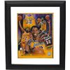 Image 1 : Magic Johnson Signed Los Angeles Lakers 8X10 Photo Custom Framed Collage