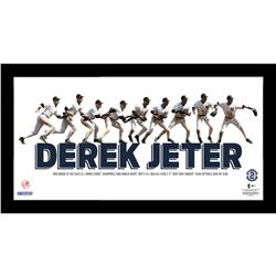 Derek Jeter Multi-Exposure Nine Photo Throw Framed 10X20 7331 Style