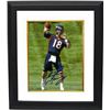 Image 1 : Peyton Manning Signed Denver Broncos 8X10 Photo Custom Framed (Navy Jersey Pass)