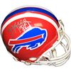 Image 1 : Jim Kelly Signed Buffalo Bills Mini Helmet W/ HOF Insc ( Signed In Silver)