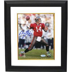 Brad Johnson Signed Tampa Bay Buccaneers 16X20 Photo Custom Framed (SB XXXVII)- Mounted Hologram