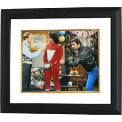 Henry Winkler Signed 16X20 Photo Custom Framed Happy Days W/Robin Williams & Ron Howard (Fonzie/The 