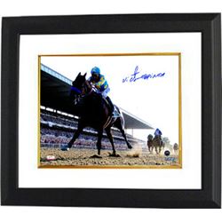 Victor Espinoza Signed 16X20 Photo Custom Framed 2015 Belmont Stakes Horse Racing Triple Crown- Stei