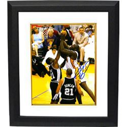 Shaquille O'neal Signed Los Angeles Lakers 8X10 Photo Custom Framed (Vs Spurs)