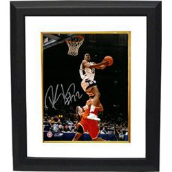 Rudy Gay Signed Connecticut Huskies 8X10 Photo Custom Framed (Dunk)