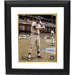 Maury Wills Signed Los Angeles Dodgers 8X10 Photo Custom Framed #30 (Batting)