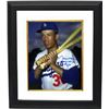 Image 1 : Maury Wills Signed Los Angeles Dodgers 8X10 Photo Custom Framed MVP NL '62 (Bats On Shoulder)