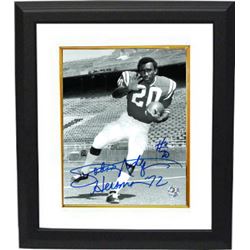 Johnny Rodgers Signed Nebraska Cornhuskers 8X10 B&W Photo Custom Framed #20 Heisman '72