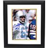 Image 1 : Elvin Bethea Signed Houston Oilers 8X10 Photo Custom Framed HOF 03 (White Jersey)-Bethea Hologram