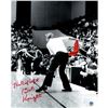 Image 1 : Bob Knight Signed Throwing Chair B&W W/ Red Chair 8X10 Photo W/ "The Ref Left" Insc.