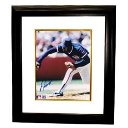 Lee Smith Signed Chicago Cubs 8X10 Photo Custom Framed