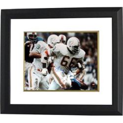 Larry Little Signed Miami Dolphins 16X20 Photo Custom Framed HOF