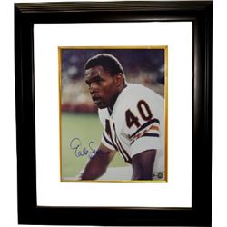 Gale Sayers Signed Chicago Bears 16X20 Photo Custom Framed- Sayers Hologram