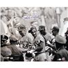 Image 1 : Sandy Koufax Celebrating W/ Teammates Horizontal B/W 16X20 Photo (Signed By Ken Regan) (OA Auth) (ML