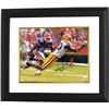 Image 1 : Dwayne Bowe Signed LSU Tigers 8X10 Photo Custom Framed (White Jersey Dive)