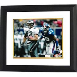 LJ Smith Signed Philadelphia Eagles 8X10 Photo Custom Framed