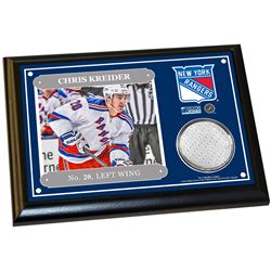 Chris Kreider 4X6 Player Plaque W/ Game Used Uniform Swatch