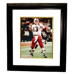 Gino Torretta Signed Miami Hurricanes 8X10 Photo 92 Custom Framed