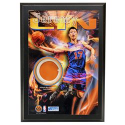 Jeremy Lin New York Knicks 4X6 Game Used Net Plaque Uns