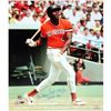 Willie Mccovey Close Up Swing Orange Jersey Signed 16X20 Photo W/ HOF 86 Insc.
