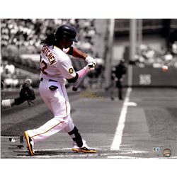 Andrew Mccutchen Signed Pittsburgh Pirates  Swinging Vertical 16X20 Photo ( MLB Auth Holo Only)