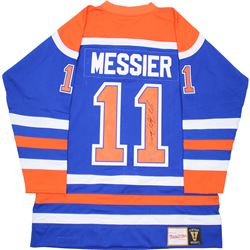 Mark Messier Signed 1986 Edmonton Oilers Mitchell & Ness Authentic Jersey