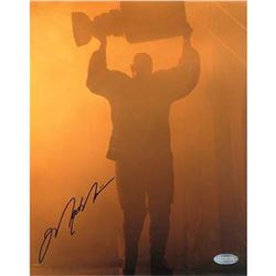 Mark Messier Oilers Retirement Night Entering Through Smoke With Cup 8X10 Photo