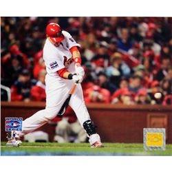 Yadier Molina World Series Swing 8X10 Photograph Uns