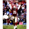 Image 1 : Joe Montana Touchdown Signal Signed 16X20 Photo Signed In Black