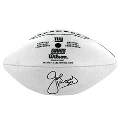 Joe Morris Autographed "NYG 82-88, SB XXI Champs, 2 X Pro Bowl" Inscription New York Giants Mini Foo