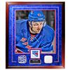Image 1 : Rick Nash 20X24 Game Used Collage W/ Game Used Net And Uniform