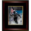 Image 1 : Ladainian Tomlinson Signed San Diego Chargers 8X10 Photo Custom Framed (Carrying USA Flag)- PSA Holo