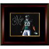 Image 1 : Brian Dawkins Signed Philadelphia Eagles 8X10 Photo Custom Framed #20 (Horizontal-Green Jersey-W/Vis