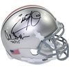 Image 1 : Eddie George & Archie Griffin Dual Signed Ohio State Buckeyes Schutt Mini Helmet W/ "H.T 74/7" Insc 