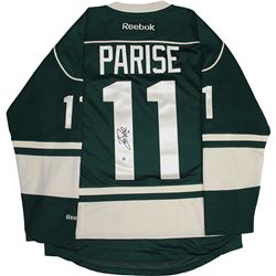 Zach Parise Signed Minnesota Wild Reebok Premier Green Jersey W/ Alternate Captain "A"