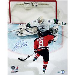 Zach Parise Overhead Shot Vs Vancouver Vertical 16X20 Photo