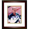 Image 1 : Barry Switzer Signed Dallas Cowboys 8X10 Photo Custom Framed (White Shirt)- PSA Hologram