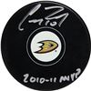 Image 1 : Corey Perry Signed Anaheim Ducks Logo Puck W/ "2010-11 MVP" Insc.