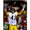 Image 1 : Troy Polamalu Signed Signaling Touchdown 16X20 Photo