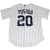 Image 1 : Jorge Posada Signed Posada Retirement Logo Replica Home Yankees Jersey (MLB Auth)
