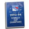 1994 New York Rangers Team Signed 94 Stanley Cup Champs Banner 23X35 Canvas (18 Sigs)