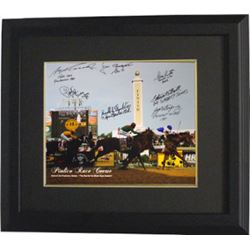 Jean Cruguet Signed Preakness Stakes Winners Pimlico Race Course Horse Racing 16X20 Photo Custom Fra