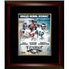 Image 1 : Randall Cunningham Signed Philadelphia Eagles Aerial Assault 16X20 Photo Custom Framed W/ 3 Signatur