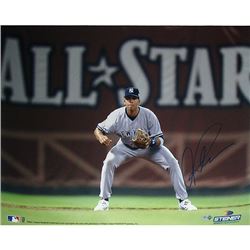 Alex Rodriguez Signed Fielding W/ All-Star In Background 16X20 Photo (MLB Auth)