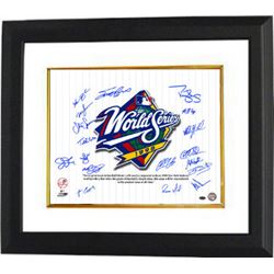 Mike Stanton Signed New York Yankees 16X20 Photo Custom Framed 1998 World Series Champs Pinstripe Gi