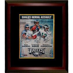 Randall Cunningham Signed Philadelphia Eagles Aerial Assault 16X20 Photo Custom Framed Ultimate Weap