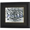 Image 1 : Gary Larsen Signed Minnesota Vikings 16X20 Vintage B&W Photo Custom Framed- 4 Signatures