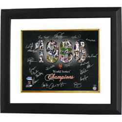 Davey Johnson Signed New York Mets 16X20 Photo Custom Framed (Black) 1986 World Series Champions 21 